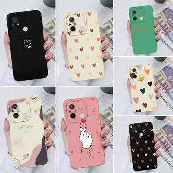 Чехлы с сердечками для Xiaomi Redmi K60 K50 K40 12C 10C 9A 7 8 9 10 11 A, бамперы для телефонов, противоударная защита камеры, задняя крышка для RedmiCase Coque Redmi 4A