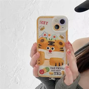 Чехлы Zhitai Tongying для iPhone: Мультяшный дизайн для iPhone 15Pro, 14Pro, 13/12, 11Pro со шнурком. iPhone 11 Pro