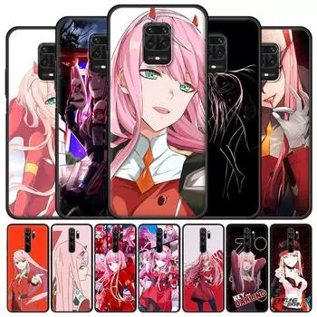 Чехол 02 Zero Two Anime Darling In The Franxx для Xiaomi Redmi Note 9S 9 8 7 10 Pro 8T 9C 9A 8A, черный силиконовый чехол для телефона Sac Redmi 8