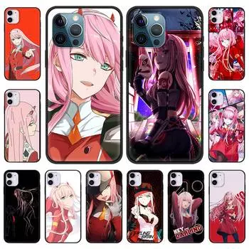 Чехол 02 Zero Two Anime Darling In The Franxx для iPhone 13 14 11 12 Pro Max 7 8 Plus SE X XR XS Max, силиконовый чехол, чехлы для телефонов iPhone 7 8 SE