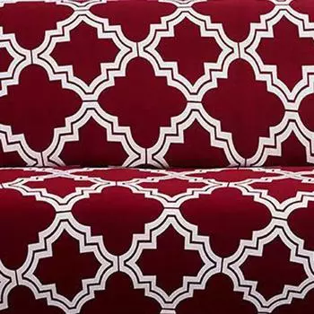 Чехол 1234 Эластичный Чехол для Дивана Стрейч Защита для Дивана Красный Черный 1pc Red PillowcaseOnly,45x45cm