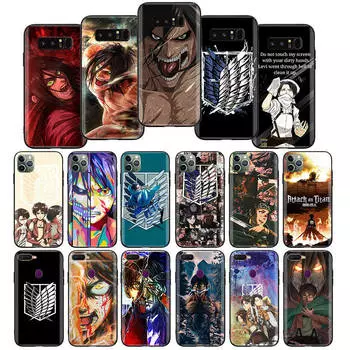 Чехол 30 Anime Attack on Titan для Xiaomi Redmi 10A 10C 12C 13C 9A 9C 9T A3 A3X Note 8 9 10 11 12 13 Poco F5 F6 M6 X3 X6 C50 C51 C55 C65 Pro Plus 4G 5G Redmi 10 грушевый