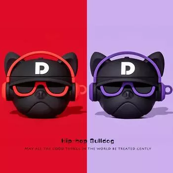 Чехол 3D Bulldog для AirPods 4 2024 года с милым мультяшным рисунком, защитный чехол для наушников AirPods Pro 2 для Apple AirPods 2 3 for AirPods 4