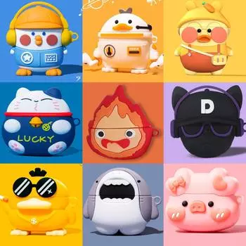 Чехол 3D Cute Lucky Cat для наушников Apple AirPods 1 2 Pro Bluetooth, чехол для 3-х наушников Air pods Pro2, мягкий силиконовый защитный чехол For Airpods 1 2