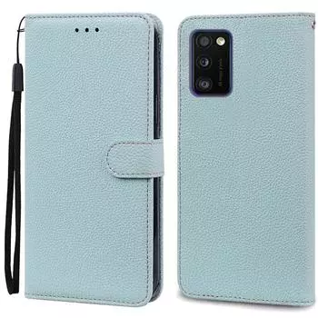 Чехол A41 для Samsung Galaxy A41 Чехол-кошелек из кожи с откидной крышкой для Samsung A41 A 41 Чехол A415F Мягкая силиконовая накладка Coque Fundas For Samsung A41 светло-синий