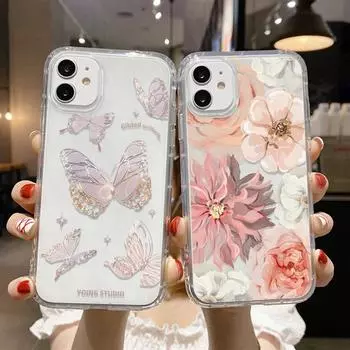 Чехол A53 5g для Samsung A54, чехлы A52s 5g A33 A13 A14 A34 Funda Galaxy S23 Ultra S22 S21 S20 Fe S10 Plus, золотой чехол с бабочкой S23