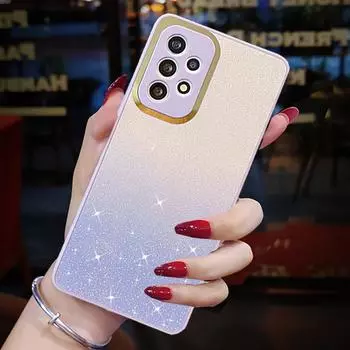 Чехол A54 A14 A04S A53, роскошные чехлы для телефонов с блестками и градиентом для Samsung Galaxy A54 14 A04S A23 A33 A53 A73 A 53 5G, мягкий защитный чехол из ТПУ For Samsung Galaxy A04S чёрный