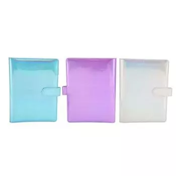 Чехол A5 Laser PU Leather Водонепроницаемый Портативный Чехол 6 для Домашней Школы Off Purple