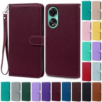 Чехол A78 4G 5G для OPPO A78 4G, кожаный чехол-кошелек, флип-чехол для OPPO A78 5G, чехол для телефона OPPO A78 A 78, чехол Fundas For OPPO A78 4G кофейный