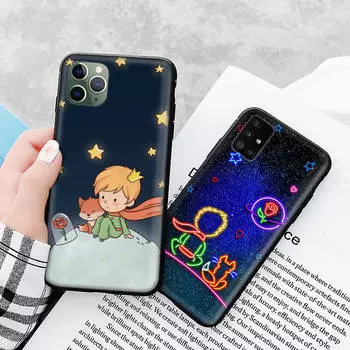 Чехол A-157 Little Prince для Samsung S24 S23 S22 S21 FE Ultra Xiaomi Redmi Note 13 12 11 iPhone 14 15 Pro Max OPPO A12 Reno VIVO A15 OPPO A94 4G кожа буйвола
