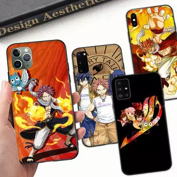 Чехол A-15 Fairy Tail для OPPO Reno Samsung Iphone Xiaomi Redmi Note 10 11 12 15 13C 9C A12 A55 7 8 9 Pro Plus S24 S23 S22 FE Ultra A22 A25