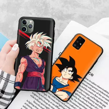 Чехол A-176 Anime Dragon Ball Goku для Samsung S24 S23 S22 S21 FE Ultra Xiaomi Redmi Note 13 12 11 iPhone 14 15 Pro Max OPPO A12 Reno VIVO A15 OPPO A95 4G бездна