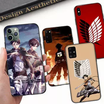 Чехол A-17 Attack on Titan для OPPO Reno Samsung Iphone Xiaomi Redmi Note 10 11 12 15 13C 9C A12 A55 7 8 9 Pro Plus S24 S23 S22 FE Ultra A22 A25