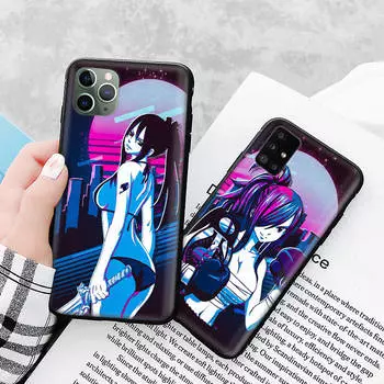 Чехол A-245 Fairy Tail Erza для Samsung S24 S23 S22 S21 FE Ultra Xiaomi Redmi Note 13 12 11 iPhone 14 15 Pro Max OPPO A12 Reno VIVO A15 OPPO Reno 10 Pro Plus 5G кожа буйвола