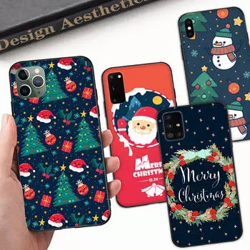 Чехол A-4 Christmas для OPPO Reno Samsung Iphone Xiaomi Redmi Note 10 11 12 15 13C 9C A12 A55 7 8 9 Pro Plus S24 S23 S22 FE Ultra A22 A25
