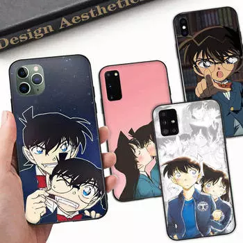 Чехол A-65 Detective Conan для OPPO Reno Samsung Iphone Xiaomi Redmi Note 10 11 12 15 13C 9C A12 A55 7 8 9 Pro Plus S24 S23 S22 FE Ultra A22 A25