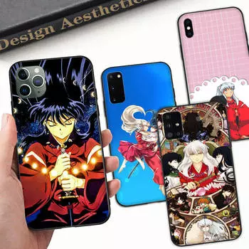 Чехол A-70 Inuyasha для OPPO Reno Samsung Iphone Xiaomi Redmi Note 10 11 12 15 13C 9C A12 A55 7 8 9 Pro Plus S24 S23 S22 FE Ultra A22 A25
