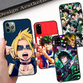 Чехол A-75 My Hero Academia для OPPO Reno Samsung Iphone Xiaomi Redmi Note 10 11 12 15 13C 9C A12 A55 7 8 9 Pro Plus S24 S23 S22 FE Ultra A22 A25