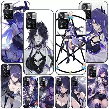 Чехол Acheron Honkai Star Rail для Xiaomi Redmi Note 8 10 10S 11 9 11S 7 12 Pro Plus 12S 9S 8T 11E Pro 11T, мягкий черный чехол для телефона Redmi Note 12 Pro