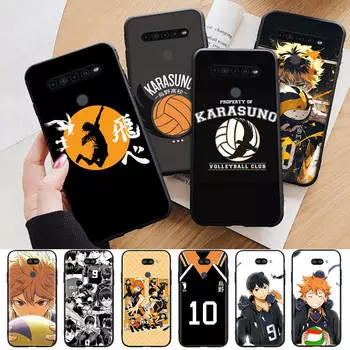 Чехол AD72 Haikyuu черный для iPhone 16 15 Plus 14 13 12 11 Pro 8 7 6S SE 5S X XR XS Max Realme C30 C33 C31 9I Huawei Y8P Y9 Sofe Cover iPhone 16 Pro кожа буйвола