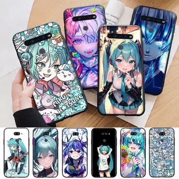 Чехол AD73 Hatsune Miku Vocaloid черный для Xiaomi Poco X6 M5 M6 F5 F6 F1 C65 C55 C50 C51 C40 Redmi Note 7 8 14C A3X 13C 12C 11 10A 9C Pro Sofe Cover Redmi 13 4G ирис