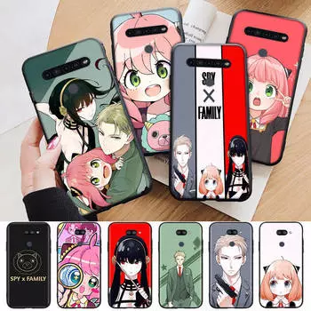 Чехол AD81 SPYFAMILY черный для iPhone 16 15 Plus 14 13 12 11 Pro 8 7 6S SE 5S X XR XS Max Realme C30 C33 C31 9I Huawei Y8P Y9 Sofe Cover iPhone 13 Mini коричневато-жёлтый