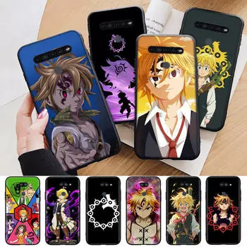 Чехол AD84 Seven Deadly Sins Black для iPhone 16 15 Plus 14 13 12 11 Pro 8 7 6S SE 5S X XR XS Max Realme C30 C33 C31 9I Huawei Y8P Y9 Sofe Cover Huawei Y9S ирис