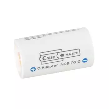 Чехол-адаптер для батарей LR6 AA - LR14 C Держатель для батареек-переходников LR6 - LR14 Чехол-переходник для батареек размера AA - C белый