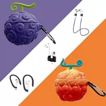 Чехол AirPods Силиконовый чехол Devil Fruit Rubber Fruit One Piece Mela Mera Fruit Earphone Case Cover AirPods Case Cover Air Pods Силиконовый чехол