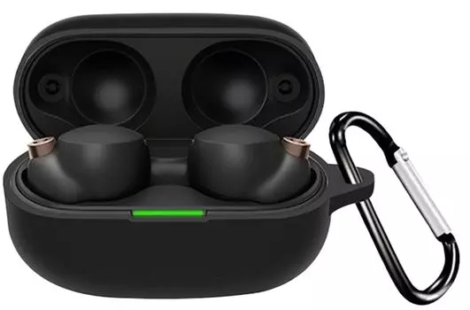 Чехол AIYYXX Совместимый чехол из жидкого силикона для Sony Защитный чехол можно прикреплять и заряжать Ударопрочный Водонепроницаемый пыленепроницаемый Легкий и чёрный