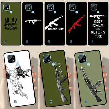 Чехол Ak 47 Gun для OnePlus 10 9 Pro 8T 9R 10R Nord2 для Realme 8 Pro 9 GT Neo 3 2 Master 8i 9i Realme GT Neo3