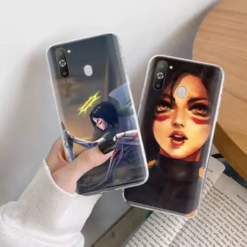 Чехол Alita Battle Angel TPU для iPhone XR 7 8 14 15 11 12 13 X XS Pro Max Xiaomi Redmi 13C Note 9 Samsung A22 S23 S24 Ultra Plus VIVO iPhone 11 аэро