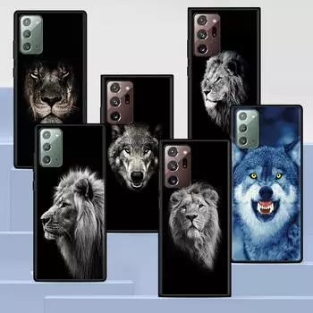 Чехол Animal King Tiger Lion Fox для Samsung Galaxy S20 FE S21 Ultra S10 Lite S10e S9 S8 Plus S7 Edge A12 черный мягкий чехол для телефона Samsung S21 Ultra
