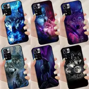 Чехол Animal Wolf Galaxy для Xiaomi Redmi Note 11 Pro, чехол для Redmi Note 10 Pro 8 9 10S 9S 9A 9C 9T, чехлы Redmi 7