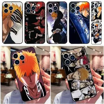 Чехол Anime Bleach для iPhone 11 13 12 Mini 14 Pro Max XS X XR SE 2020 2022 6 7 8 Plus мягкая задняя крышка iPhone XR