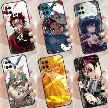 Чехол аниме Demon Slayer для OPPO Reno 5 Lite A52 A72 A83 A91 A93 A5 A9 A53 S 2020 A94 A74 A54 A15 OPPO A1K