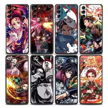 Чехол аниме Demon Slayer Kamado Tanjirou Nezuko для Samsung Galaxy S21 S22 S20 Ultra FE Plus S7 S8 S9 S10 Plus Lite Cases Funda Samsung S7