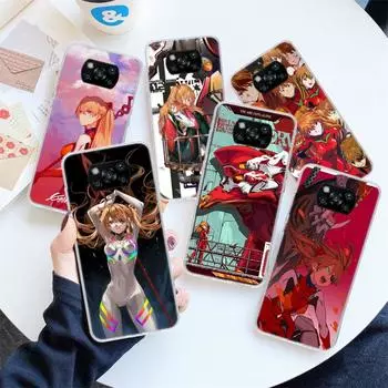 Чехол «Аниме Евангелионы Асука» для Xiaomi Poco X3 Nfc X4 M3 M4 Pro M2 F3 F2 F1, чехол для телефона Mi Note 10 A1 A2 A3 Lite CC9E Soft Shel Xiaomi Poco X3