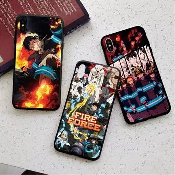 Чехол аниме Fire Force для Samsung Galaxy M31 M32 M52 S21 S20 FE S22 S10 S8 S9 Plus Note 9 8 20 Ultra 10 Lite S10e, силиконовый чехол Note 20 5G