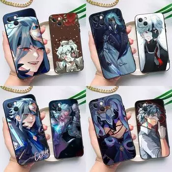 Чехол аниме Genshin IL DOTTORE для iPhone 15 11 12 13 14 Pro Max 12 13 Mini X XS Max XR 7 8 Plus SE 2020 Cover Coque iPhone 12
