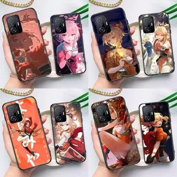 Чехол аниме Genshin Impact Yoimiya для POCO F5 X5 X3 Pro X4 F4 GT F3 M5s C40, чехол для Xiaomi 13 12 Lite 11T 12T Pro 12X POCO M4 Pro 4G