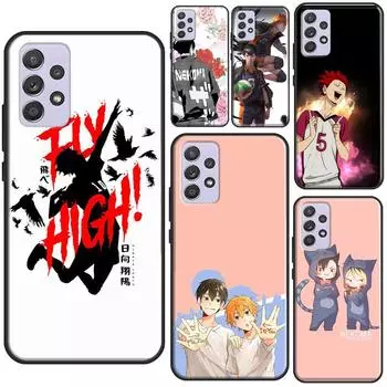 Чехол аниме Haikyuu для Samsung A32 A12 A22 A52 A72 A21S A20e A03S A40 A50 A70 A31 A51 A71 A52S Samsung A10