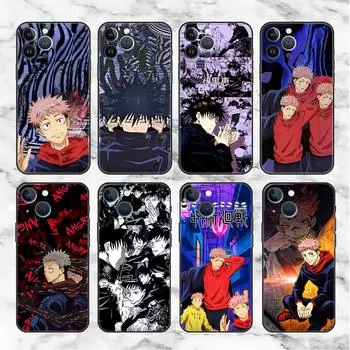 Чехол Anime Jujutsu Kaisen для Apple iPhone 14 Pro Max 13 11 12 Mini SE 7 8 Plus X XS 6 6S силиконовый чехол для телефона мягкий TPU Funda iPhone 6 6S Plus