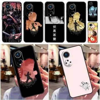 Чехол Anime Jujutsu Kaisen для Huawei P30 P50 Pro P40 P20 Lite P Smart 2019 Nova 5T Honor 70 50 80 X8 X9 Huawei P30 Lite