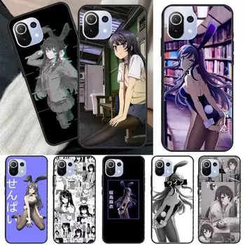 Чехол Anime Mai Sakurajima для Xiaomi 11T Pro 12 Mi 11 Lite, чехол для POCO X3 GT X4 Pro F1 F3 M3 M4 Pro Mi 9T (9T Pro)