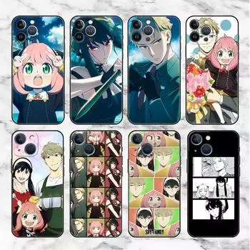 Чехол Anime SPYFAMILY для Apple iPhone 14 Pro Max 13 11 12 Mini SE 7 8 Plus X XS 6 6S, силиконовый чехол для телефона, мягкий TPU Funda Coque iPhone 6 6S Plus