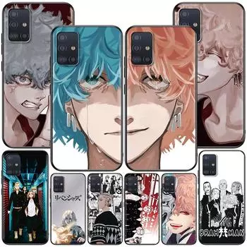Чехол Anime Tokyo Revengers для Samsung Galaxy A12 A52 A51 A32 A21s A71 A02s A32 A31 A72 A22 A11 A41 A02 A42 Черный чехол для телефона Samsung A01