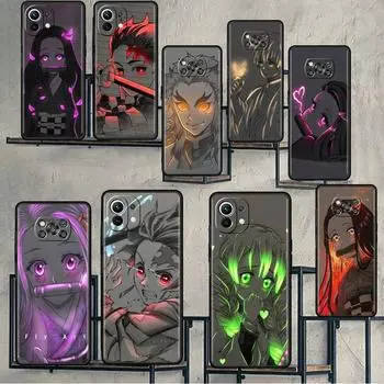 Чехол аниме «Убийца демонов» для Xiaomi Mi Poco X3 X4 NFC M3 Mi 11 11T 5G 10 T 9 T 12 9 10T Lite, мягкий чехол на заднюю панель телефона Xiaomi Poco X4 NFC