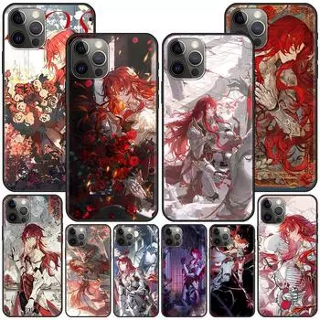 Чехол Argenti Honkai Star Rail для Apple iPhone 11 14 13 Mini 15 Plus X XS 12 Pro Max XR, силиконовый черный мягкий чехол для телефона iPhone 7(SE 2020)