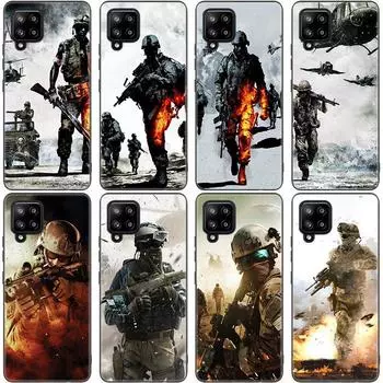Чехол армейского солдата спецназа для Samsung Galaxy A12 A02S A22 A32 A52 A72 A71 A51 A41 A31 A21 A11 A50 A70 A20S, черный чехол Samsung A02